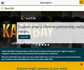 Sunlife.com.ph(Insurance & Investment Products) Screenshot