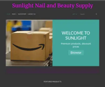 Sunlightbeautysupply.com(Nail Supply) Screenshot