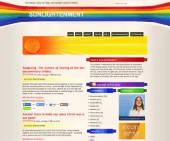 Sunlightenment.com(Sunlightenment Sun Gazing) Screenshot