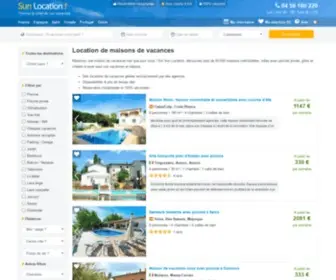 Sunlocation.com(Location de maisons de vacances) Screenshot
