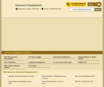 Sunmach.co.in(Sunmach Equipments) Screenshot