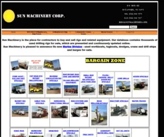 Sunmachinery.com(Drill Rigs for Sale and Vessels for Sale) Screenshot