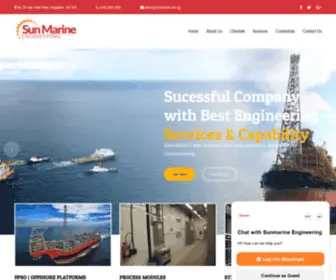 Sunmarine.com.sg(Sunmarine Engineering Pte Ltd) Screenshot