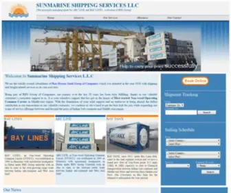 Sunmarine.com(Sunmarine Shipping Services LLC) Screenshot