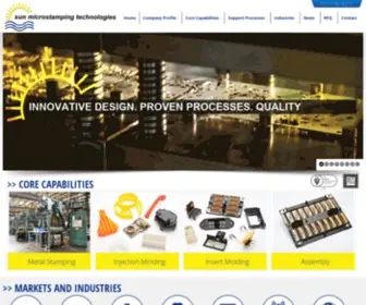 Sunmicrostamping.com(Metal Stamping) Screenshot