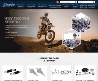 Sunmotorcycleparts.com(SUNPRO ENTERPRISE CO) Screenshot