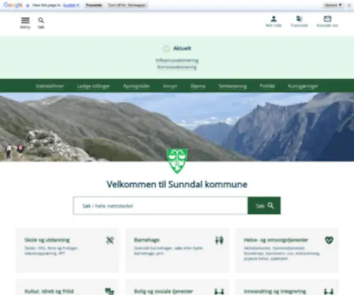 Sunndal.kommune.no(Sunndal kommune) Screenshot
