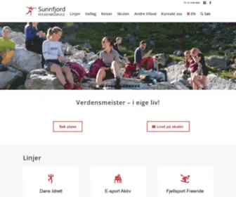 Sunnfjord.fhs.no(Sunnfjord Folkehøgskule) Screenshot