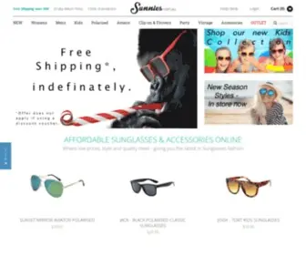 Sunnies.com.au(Affordable Sunglasses & Accessories Online) Screenshot