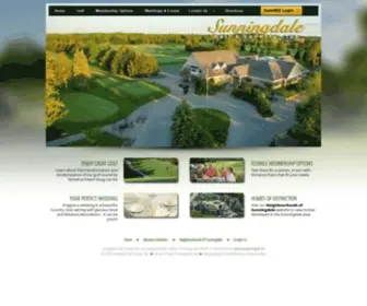 Sunningdalegolf.com(Sunningdale Golf & Country Club London Ontario Canada) Screenshot