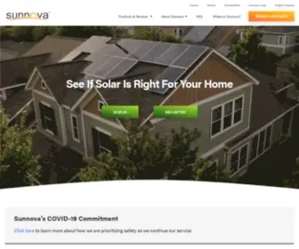 Sunnova.com(The Leading National Residential Solar Company) Screenshot