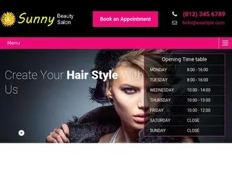 Sunnybeautysalon.com(Where ladies come to look absolutely beautiful) Screenshot