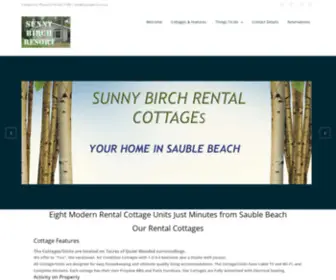 Sunnybirch.on.ca(Sauble Beach Cottage Rentals) Screenshot