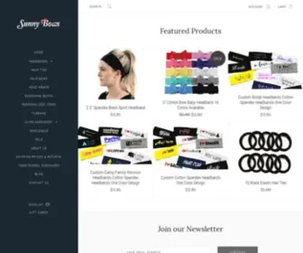 Sunnybows.com(Custom Headbands for teams) Screenshot