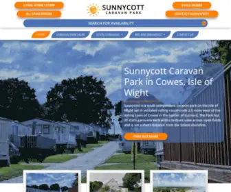 Sunnycottcaravanpark.co.uk(Caravan Park in Cowes) Screenshot