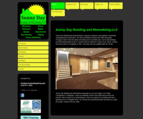 Sunnydayremodeling.com(Sunny Day Building and Remodeling) Screenshot