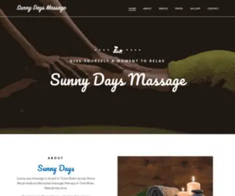 Sunnydaysnj.com(Sunny Days Massage) Screenshot