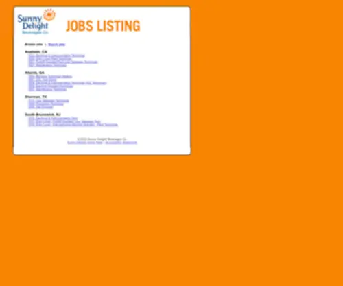 Sunnydelightjobs.com(Browse Jobs) Screenshot