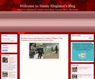 Sunnyehigiator.com(Sunny Ehigiator's Blog) Screenshot