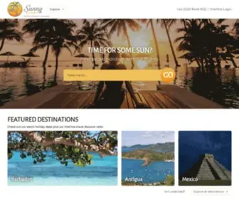 Sunnyescapes.co.uk(Interline Travel Deals at Discounted Rates) Screenshot