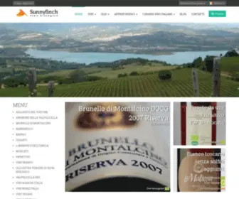 Sunnyfinch.com(Vino biologico online) Screenshot