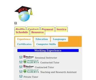 Sunnyknowledge.com(Edmonton Tutor) Screenshot