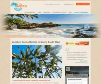 Sunnymauivacations.com(Maui Vacation Rentals & Property Management) Screenshot