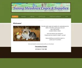 Sunnymeadowscages.com(Sunny Meadows Cages & Supplies) Screenshot