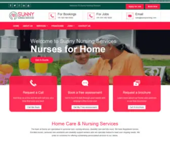 Sunnynursing.com(Home Health Care In India) Screenshot