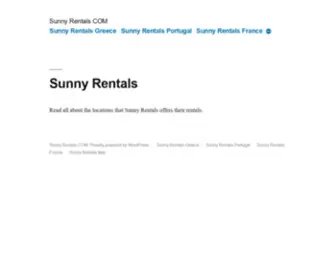 Sunnyrentals.com(Sunny Rentals COM) Screenshot