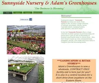 Sunnysidenurseryandadamsgreenhouses.com(Sunnyside Nursery) Screenshot