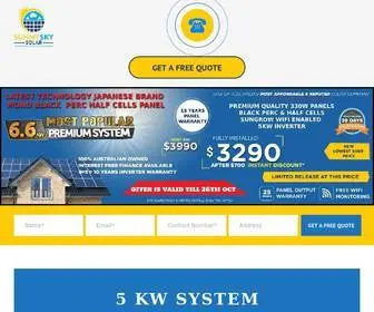 Sunnyskysolar.com.au(Sunny Sky Solar) Screenshot