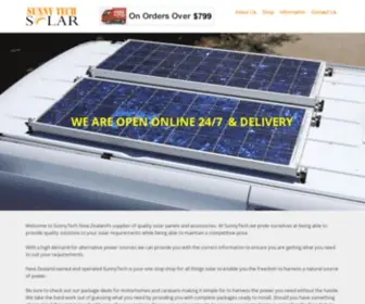 Sunnytech.co.nz(NZ Solar Energy Solutions) Screenshot