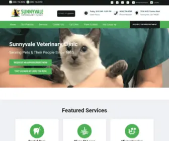 Sunnyvalevet.com(Sunnyvale Veterinary Clinic) Screenshot