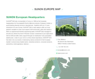 Sunoneurope.com(Europe Map) Screenshot