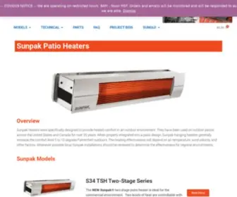 Sunpak-Patio-Heaters.com(Wholesale Distributors) Screenshot