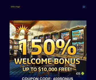 Sunpalaceonlinecasino.com Screenshot