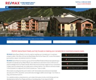 Sunpeaksrealty.com(RE/MAX Alpine Resort Realty) Screenshot