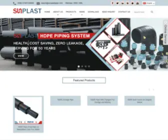 Sunplastpipe.com(Hdpe Pipe) Screenshot