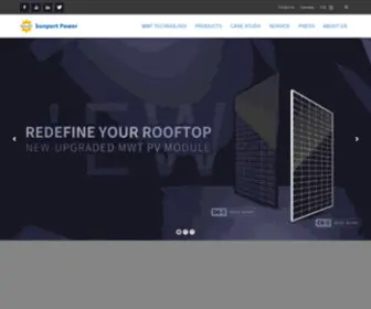 Sunportpower.com(Solar Module) Screenshot