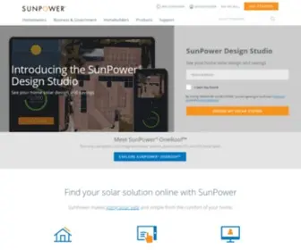 Sunpower.com(Home Solar plus Storage Solutions) Screenshot