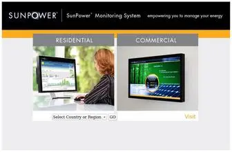Sunpowermonitor.com(SunPower Performance Monitoring) Screenshot