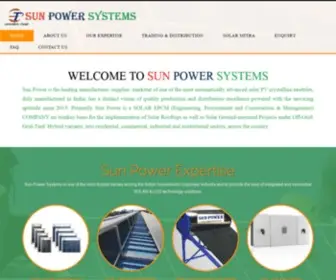 Sunpowersystems.in(Sun Power Systems) Screenshot