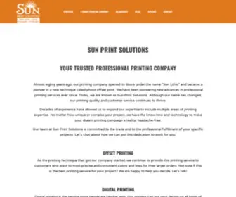 Sunprintsolutions.com(Print Shop) Screenshot