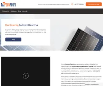 Sunprofi.pl(Hurtownia fotowoltaiczna) Screenshot