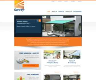 Sunrayawningsandblinds.co.nz(Sunray Awnings and Blinds) Screenshot