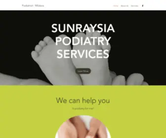 Sunraysiapodiatry.com(Podiatrist) Screenshot