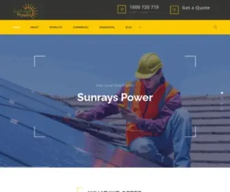 Sunrayspower.com.au(Sunrays Power) Screenshot