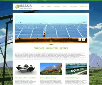 Sunrayspower.in(Sunrays Power Solution PVT) Screenshot