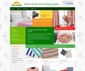 Sunraystextiles.com(Terry Towels Manufacturers) Screenshot